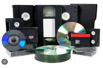 DVDs VHSs CDs